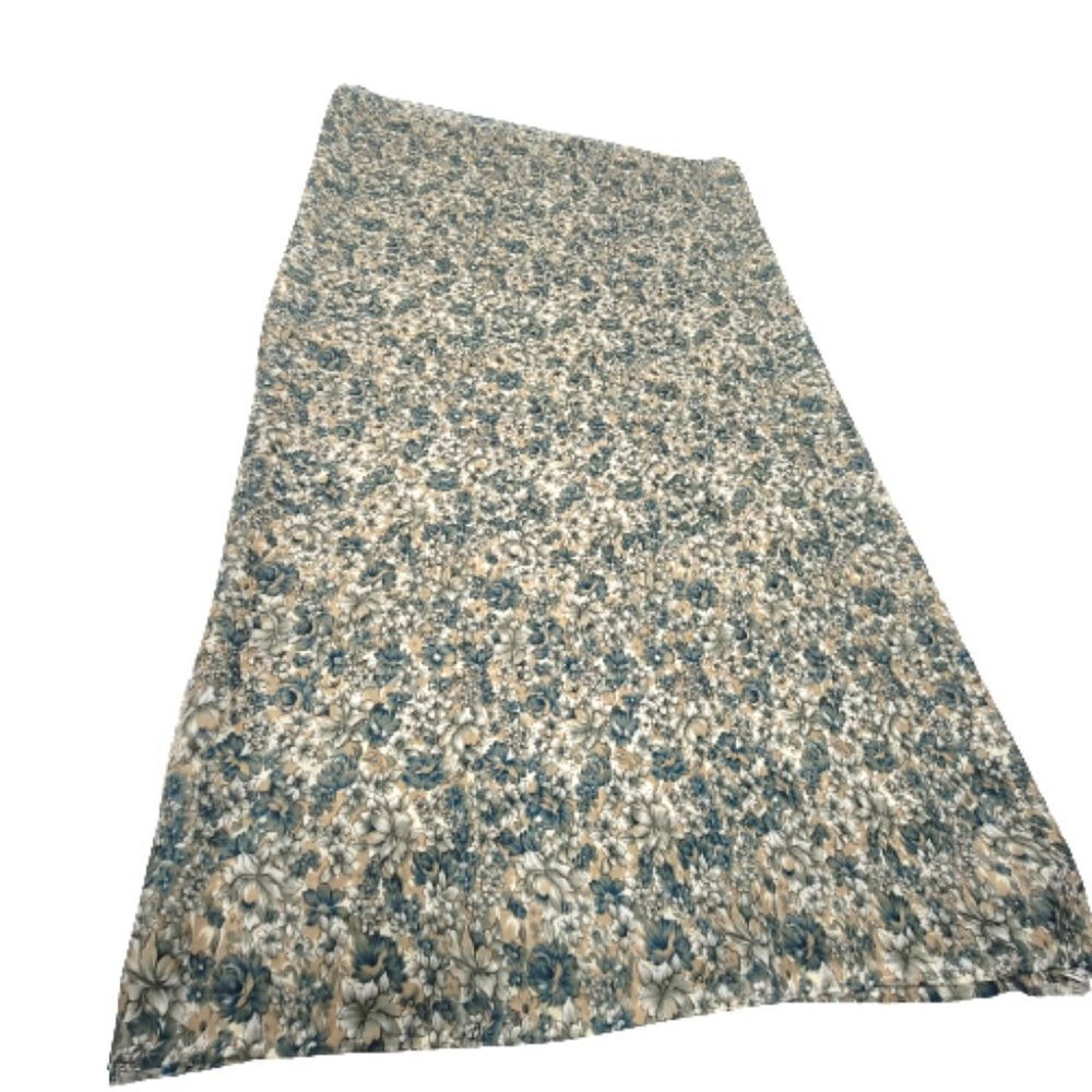 Saree, Blue Floral Saree - Unstitched- NEW !